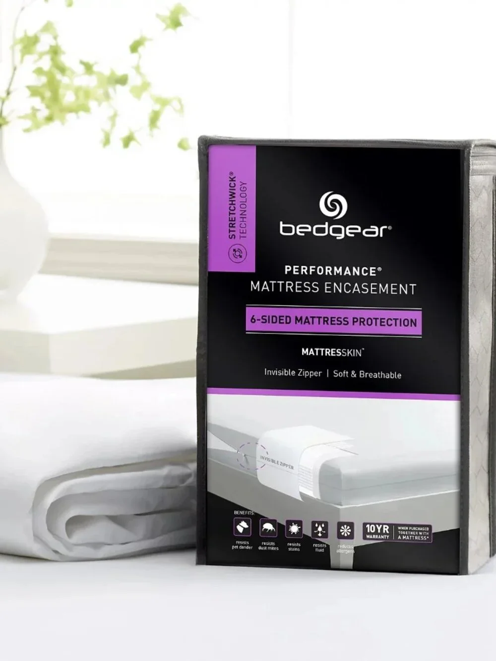 BEDGEAR MattressKin Queen Encasement with StretchWick Technology (Brand New)